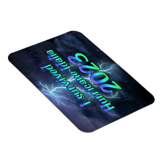 Magnet Flexible J'ai survécu au cyclone Idalia 2023 (Côté Droit)