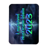 Magnet Flexible J'ai survécu au cyclone Idalia 2023 (Vertical)