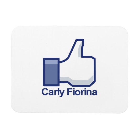 Magnet Flexible J'Aime Carly Fiorina Thumbs up (Horizontal)