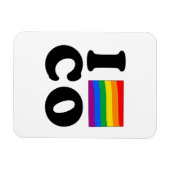 MAGNET FLEXIBLE J'AIME GAY COLORADO (Horizontal)