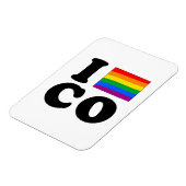 MAGNET FLEXIBLE J'AIME GAY COLORADO (Côté Gauche)