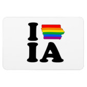 MAGNET FLEXIBLE J'AIME GAY IOWA (Horizontal)