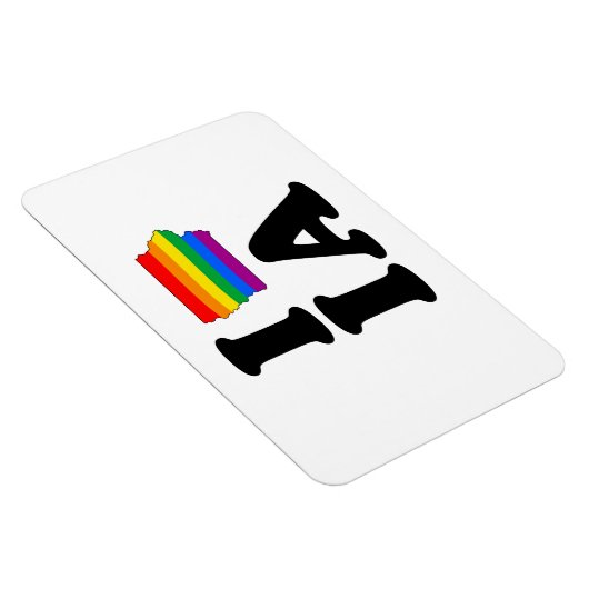 MAGNET FLEXIBLE J'AIME GAY IOWA (Côté Droit)