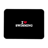 Magnet Flexible J'aime la natation (Horizontal)