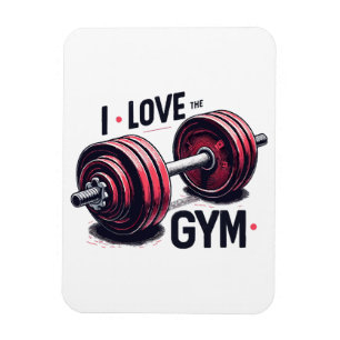 Magnet Flexible J'aime la salle de sport