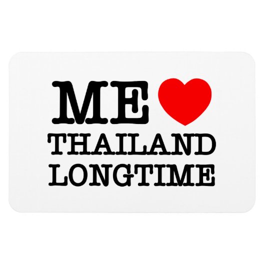 MAGNET FLEXIBLE J'AIME LA THAÏLANDE LONGTEMPS (Horizontal)