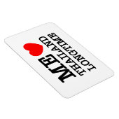 MAGNET FLEXIBLE J'AIME LA THAÏLANDE LONGTEMPS (Côté Droit)