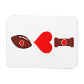 Magnet Flexible J'aime le football (Horizontal)