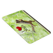 Magnet Flexible J'Aime L'écureuil de Yoga (Côté Droit)