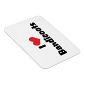 Magnet Flexible J'aime les bandicoots du coeur (Côté Droit)