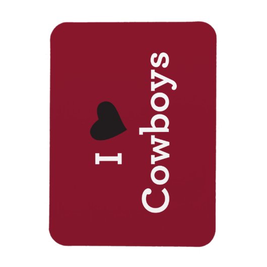 Magnet Flexible J'aime les cowboys (Vertical)