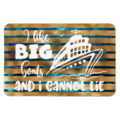 Magnet Flexible J'aime les gros bateaux et je ne peux pas mentir l (Horizontal)