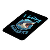 Magnet Flexible J'aime les pêcheurs de requins (Côté Gauche)