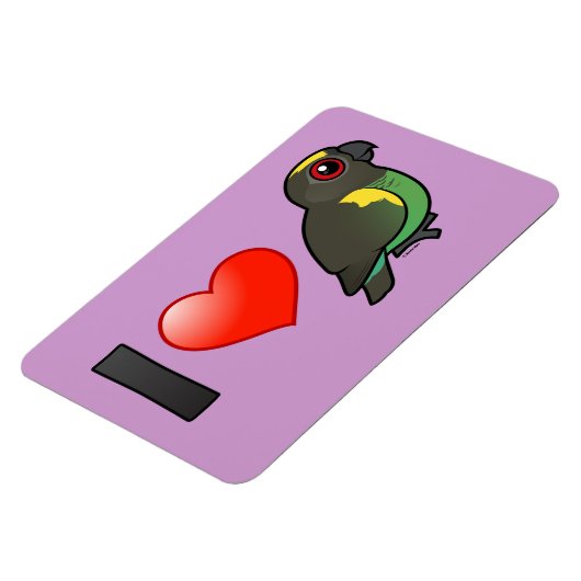 Magnet Flexible J'aime les perroquets de Meyer (Côté Gauche)