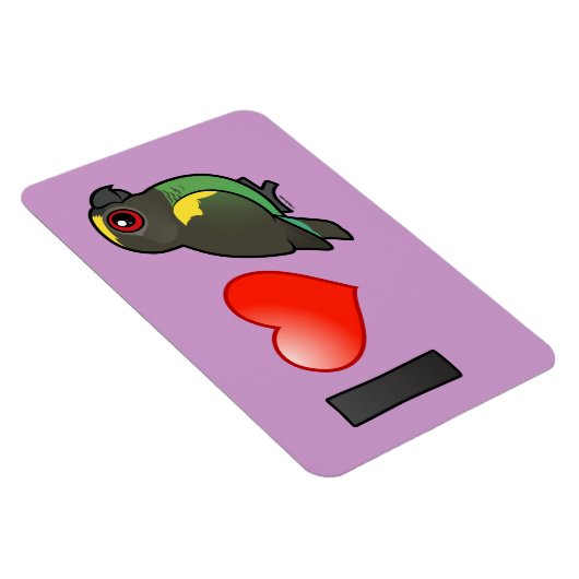 Magnet Flexible J'aime les perroquets de Meyer (Côté Droit)