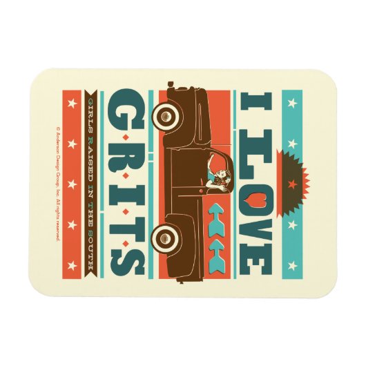 Magnet Flexible J'aime les petits grits (Horizontal)