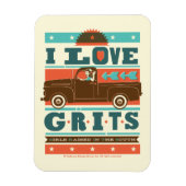 Magnet Flexible J'aime les petits grits (Vertical)