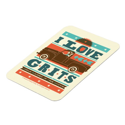 Magnet Flexible J'aime les petits grits (Côté Gauche)