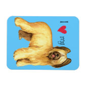 Magnet Flexible J'aime ma Briard (Horizontal)