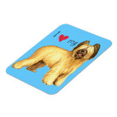 Magnet Flexible J'aime ma Briard (Côté Gauche)