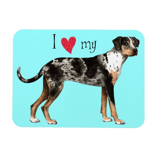 Magnet Flexible J'aime ma Catahoula (Horizontal)
