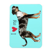 Magnet Flexible J'aime ma Catahoula (Vertical)