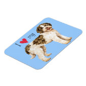 Magnet Flexible J'aime ma Lagotto (Côté Gauche)