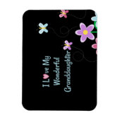 Magnet Flexible J'Aime Ma Merveilleuse Petite-Fille, joli design (Vertical)