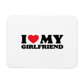 Magnet Flexible J'aime ma petite amie classique (Horizontal)