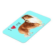 Magnet Flexible J'aime ma Sheltie (Côté Gauche)