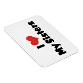 Magnet Flexible J'Aime Mes Soeurs (Côté Droit)