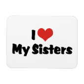 Magnet Flexible J'Aime Mes Soeurs (Horizontal)