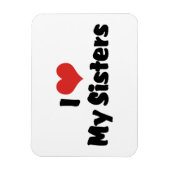 Magnet Flexible J'Aime Mes Soeurs (Vertical)