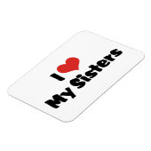Magnet Flexible J'Aime Mes Soeurs (Côté Gauche)