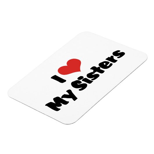 Magnet Flexible J'Aime Mes Soeurs (Côté Gauche)