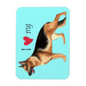 Magnet Flexible J'aime mon berger allemand (Vertical)
