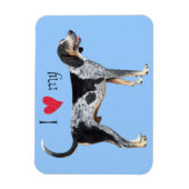 Magnet Flexible J'aime mon bluetick Coonhound (Vertical)
