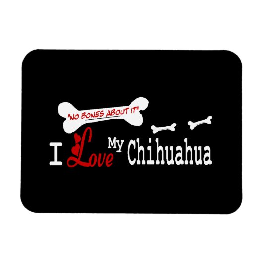 Magnet Flexible J'Aime Mon CHIHUAHUA (Horizontal)