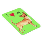 Magnet Flexible J'aime mon Chihuahua (Côté Droit)