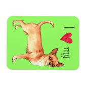 Magnet Flexible J'aime mon Chihuahua (Horizontal)