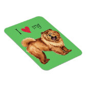 Magnet Flexible J'aime mon Chow (Côté Droit)
