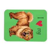 Magnet Flexible J'aime mon Chow (Horizontal)