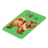 Magnet Flexible J'aime mon Chow (Côté Gauche)