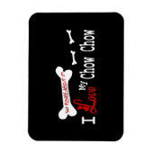 Magnet Flexible J'Aime Mon Chow Chow (Vertical)