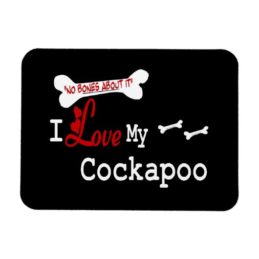 Magnet Flexible J'Aime Mon Cockapoo (Horizontal)