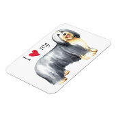 Magnet Flexible J'aime mon collie barrée (Côté Gauche)