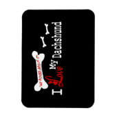 Magnet Flexible J'Aime Mon Dachshund (Vertical)