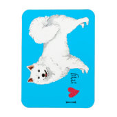 Magnet Flexible J'aime mon Eskie (Vertical)