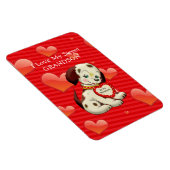 Magnet Flexible J'aime mon gentil petit-fils...Valentine souhaite (Côté Droit)