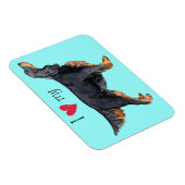 Magnet Flexible J'aime mon Gordon Setter (Côté Droit)